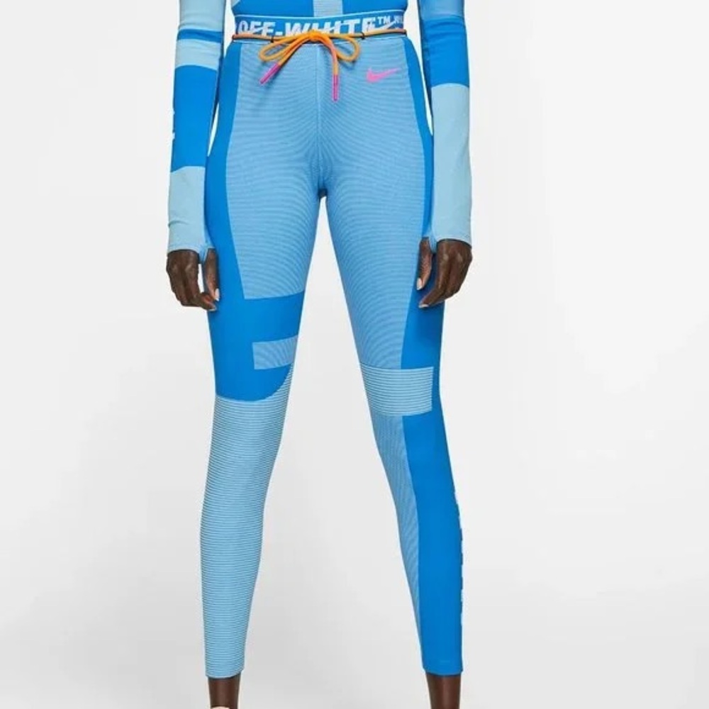 OFF-WHITE x Nike Women's Easy Run Tight - Photo Blue - Size Medium
